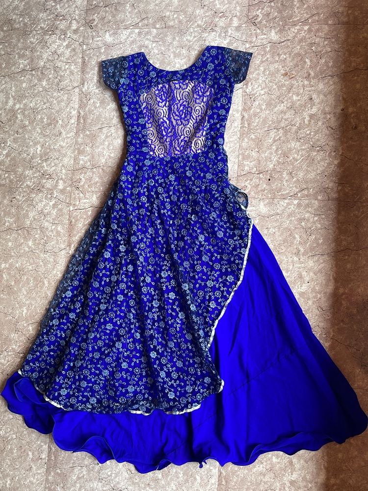 Hand Stitched Blue Dress