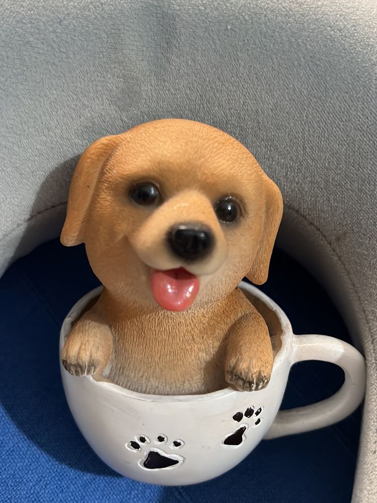 Dog In Cup show piece