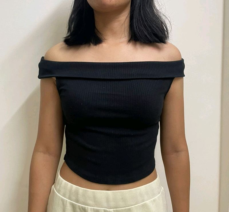 Zara off Shoulder black top