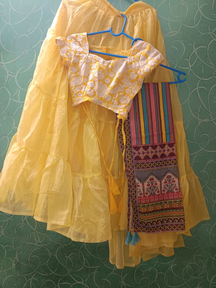 Yellow Ghagra