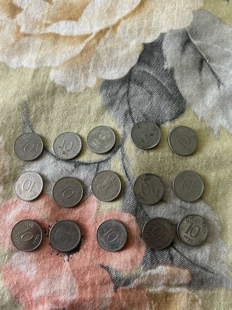 Old 10paise Steel Coin For Collection