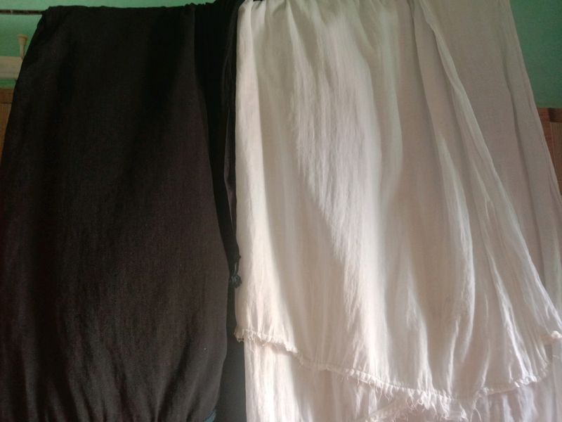 White Black Dupatta