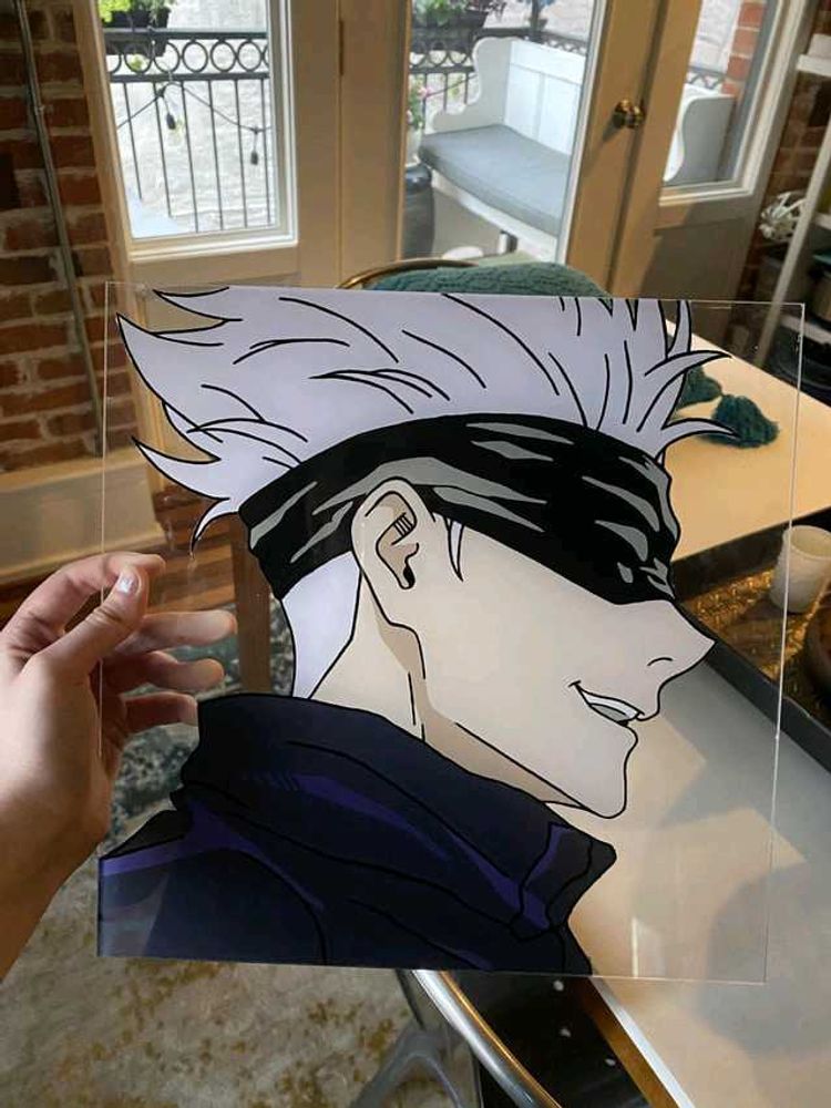 Glass Painting Of Anime