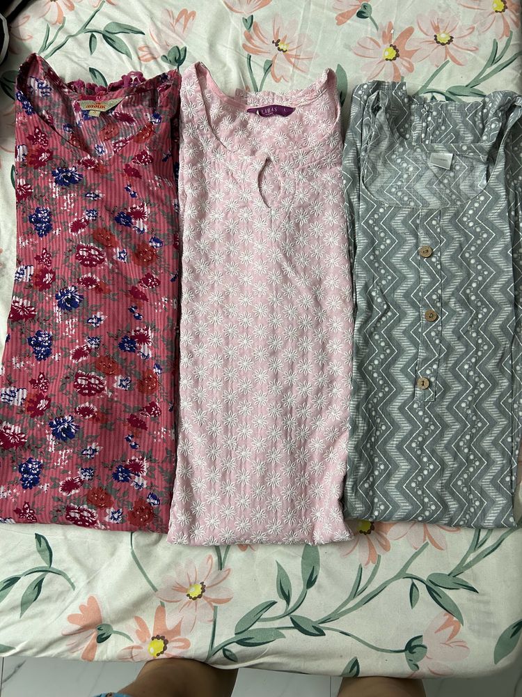 Combo of 3 daily Wear Kurtis