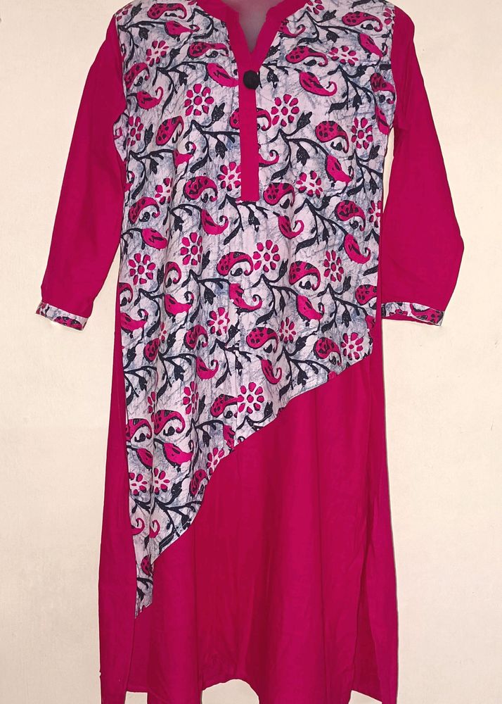 Funky Double Layer Cotton Kurta