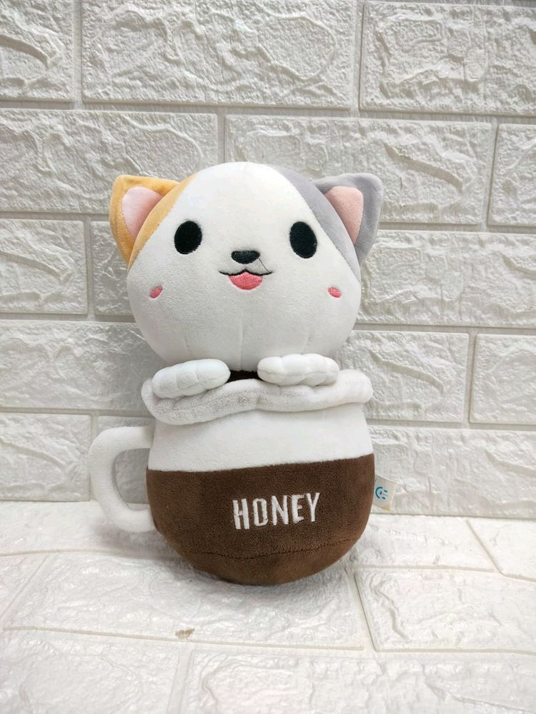 Cat In A Mug Plush