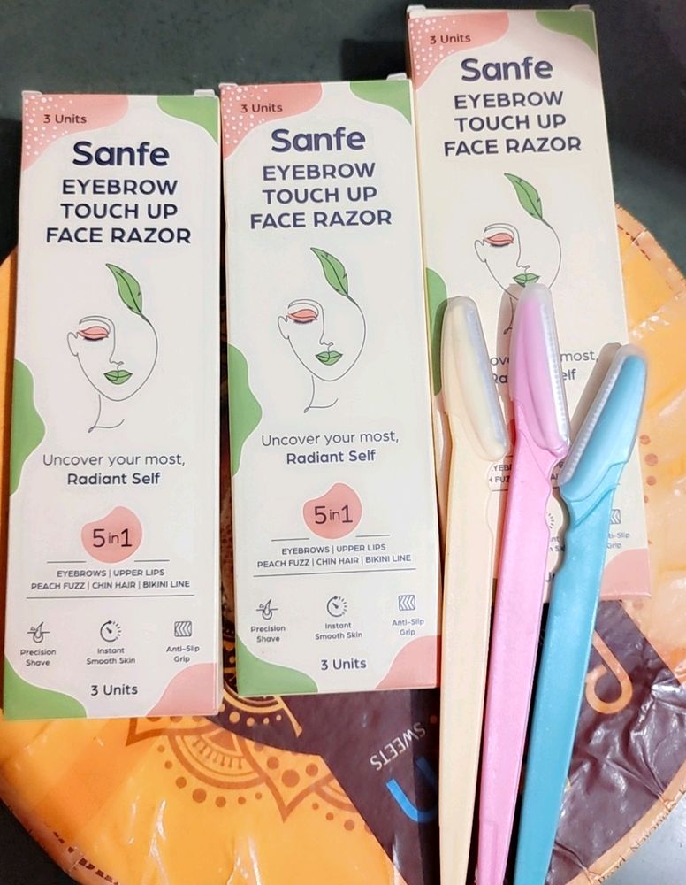 Sanfe 5 In 1 Eyebrows  Touch Up Face Razor