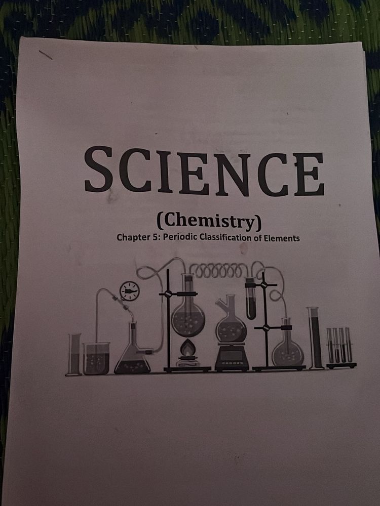 Periodic Classification Notes