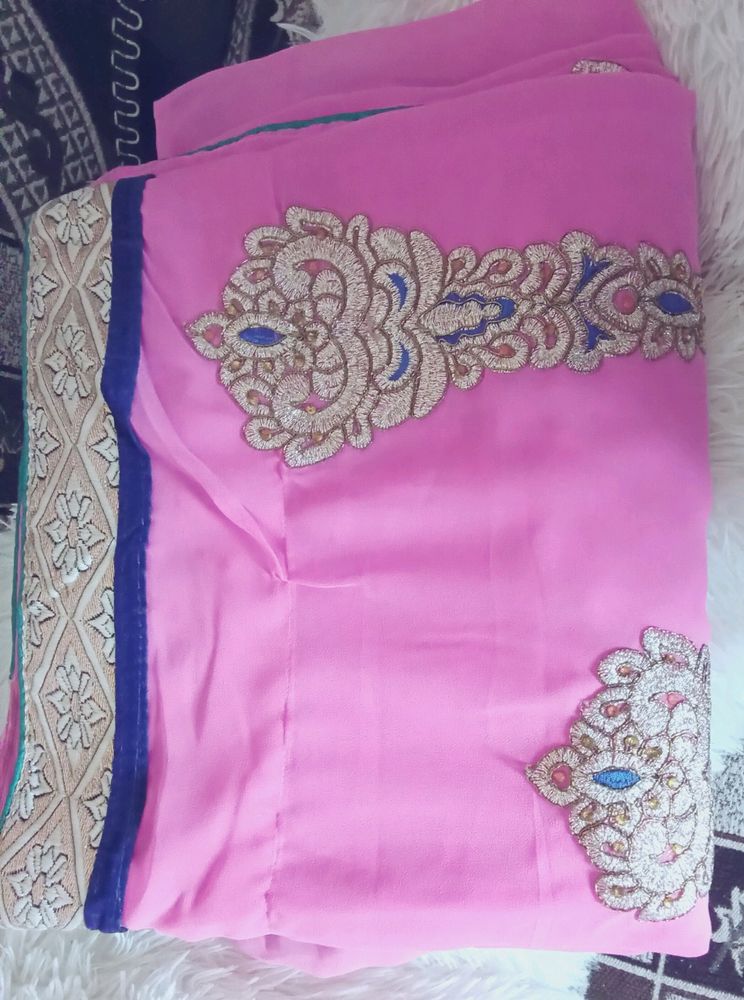 Beautiful Pink Saree