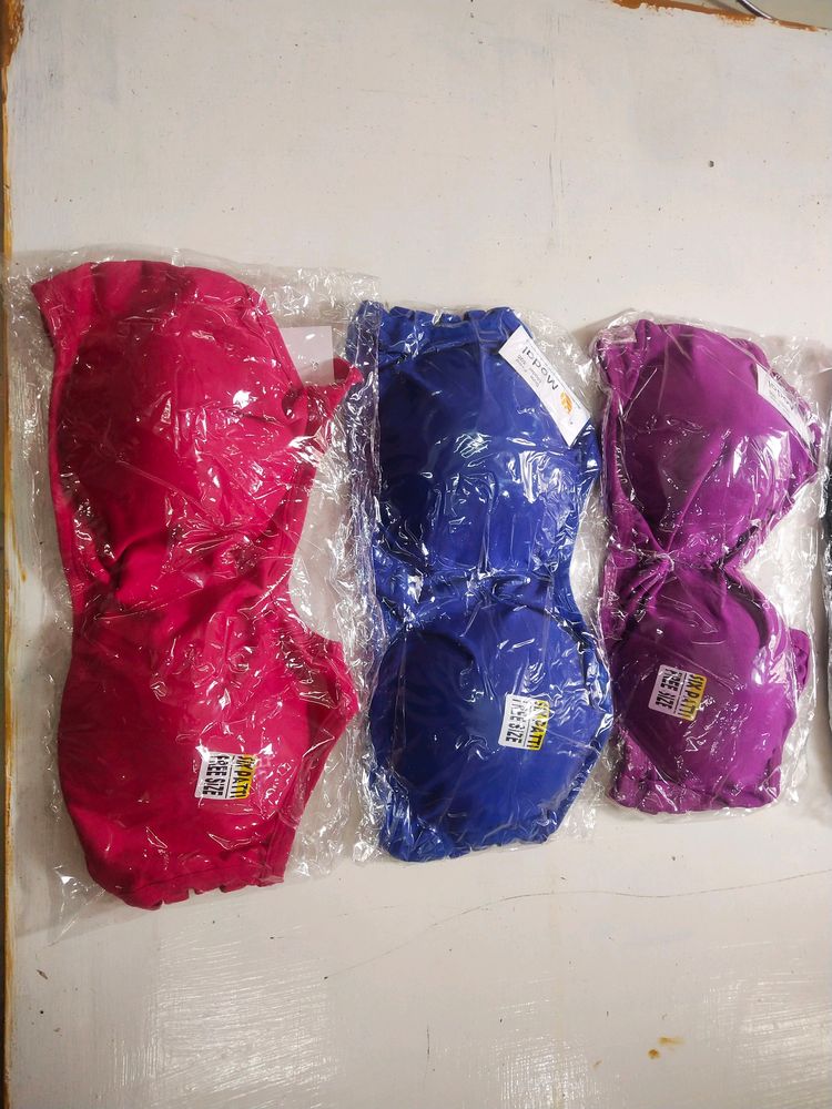 Six Patti Bra Random Color 1 Pice