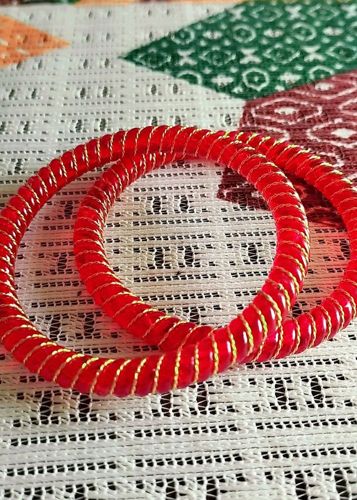 Combo Bangles Red And Green