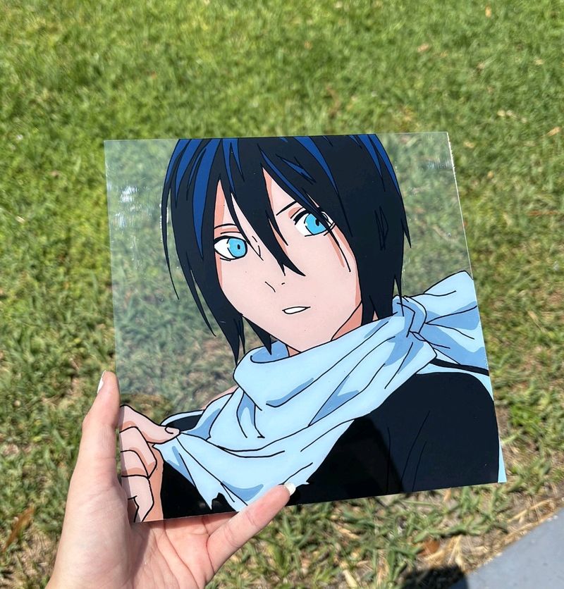 Yato Anime Glass Painting