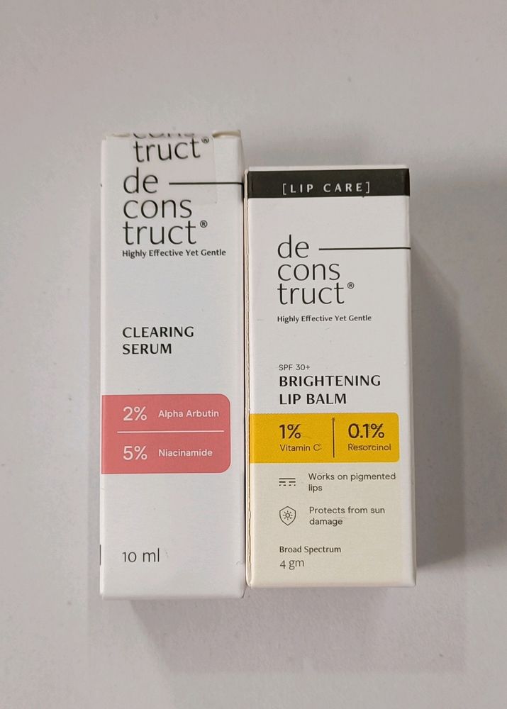 Deconstruct Combo Of Lip Balm & Serum