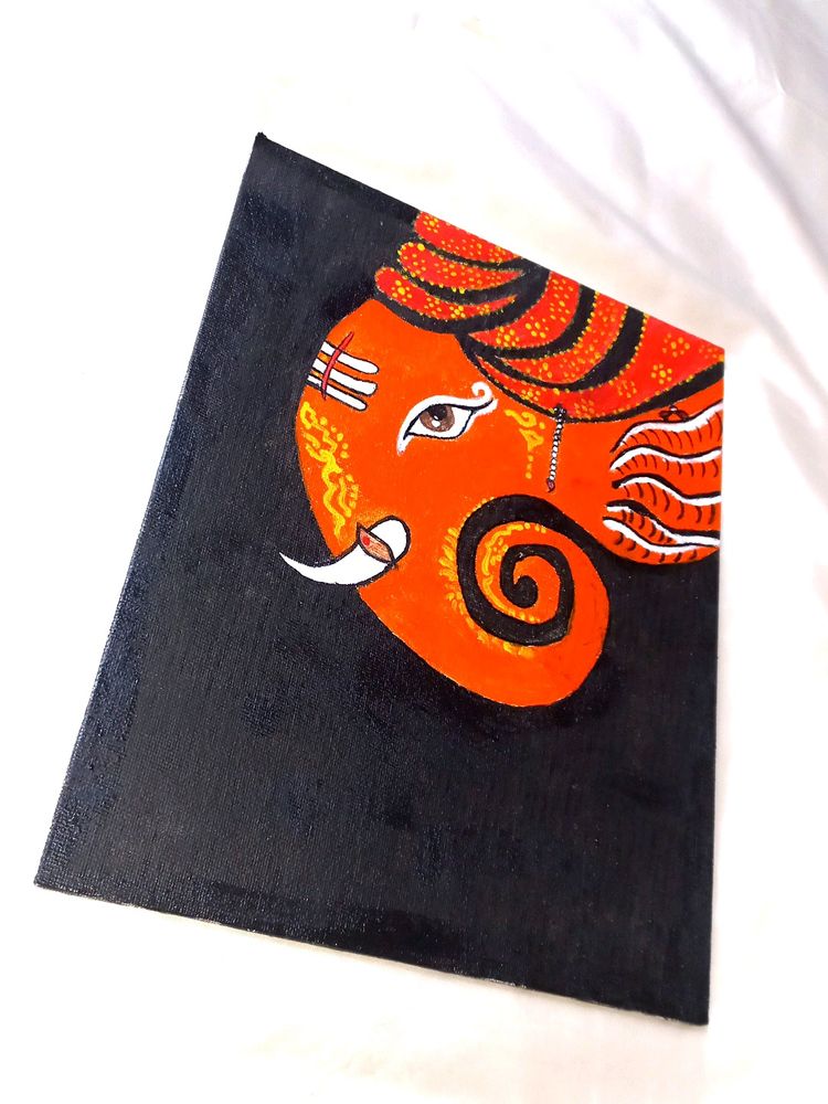 ganesha canvas painting 🙌