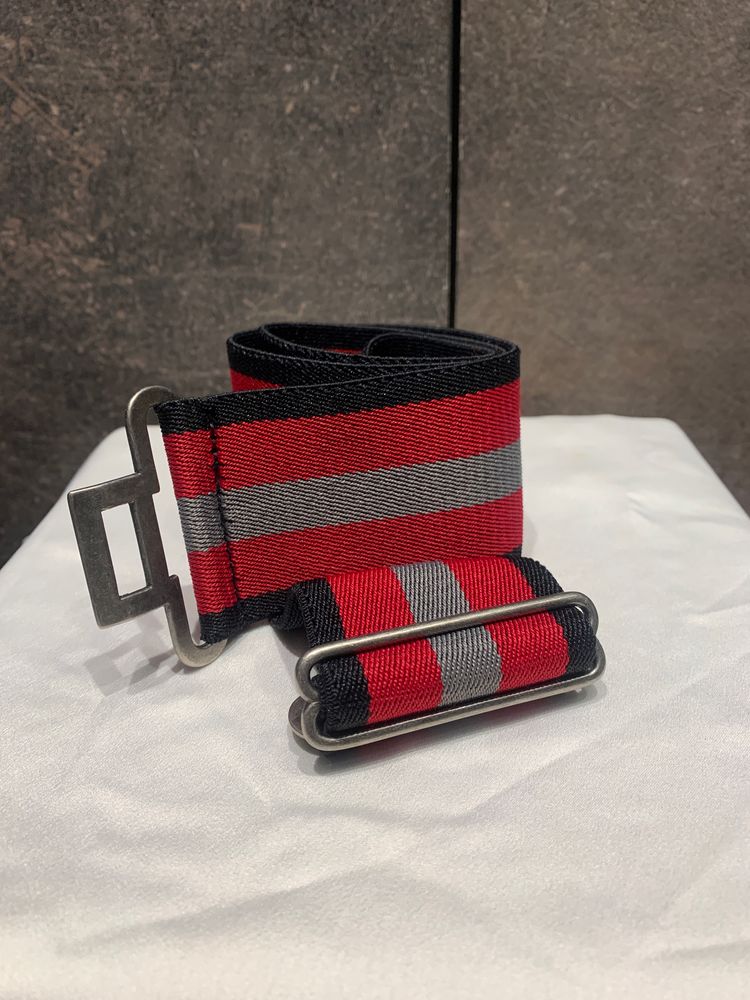 DKNY Striped Elastic Belt