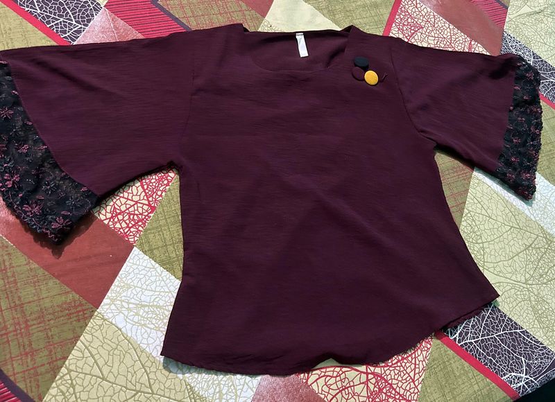 Maroon Top