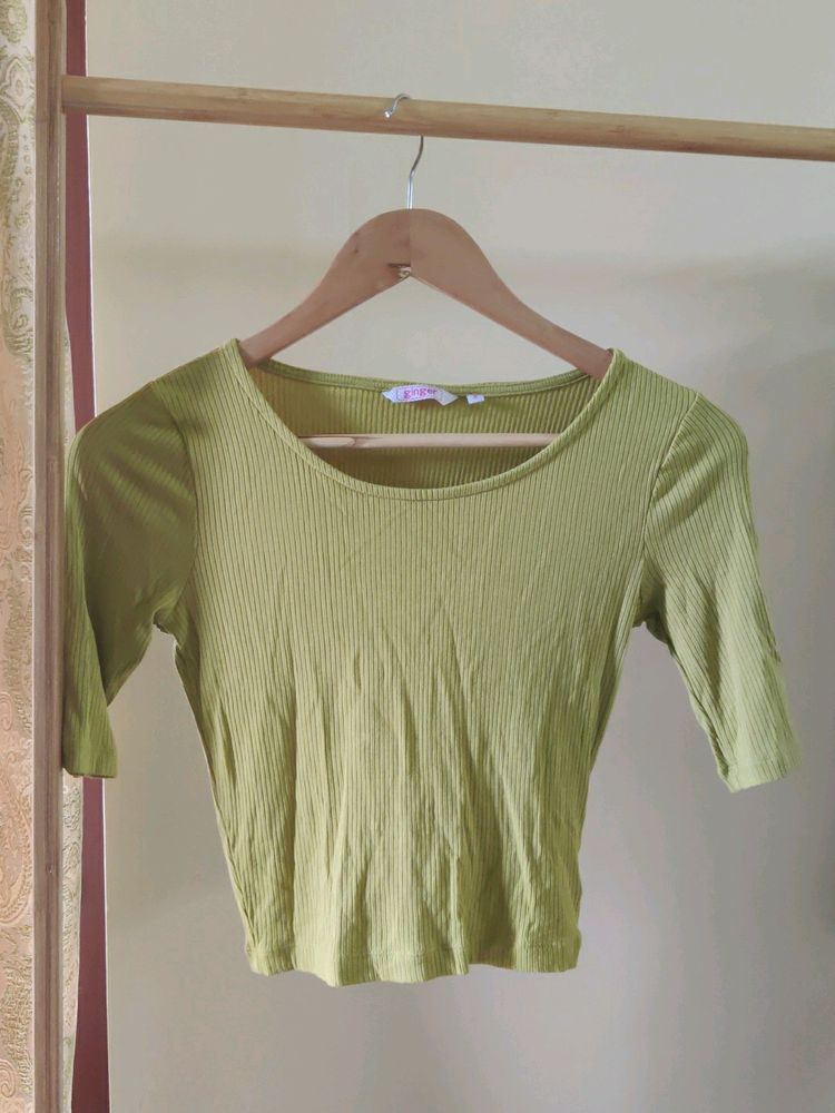 Parrot Green top With Size S