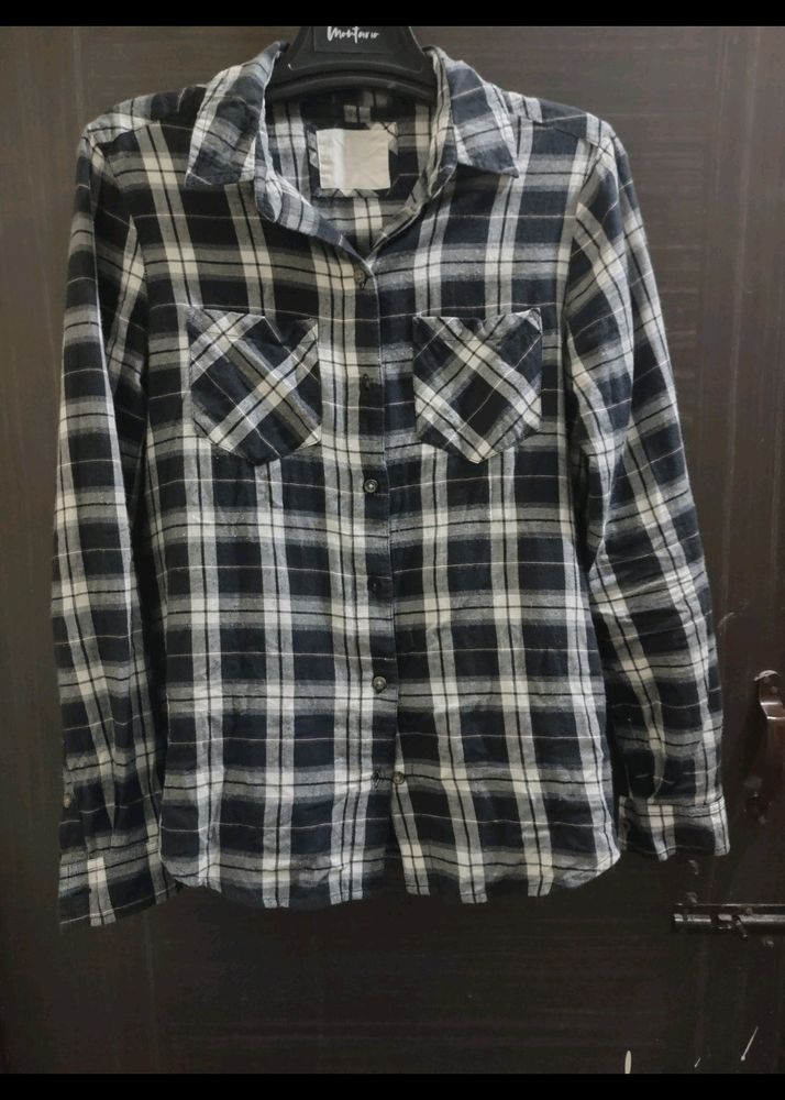 Black And White Check Shirt