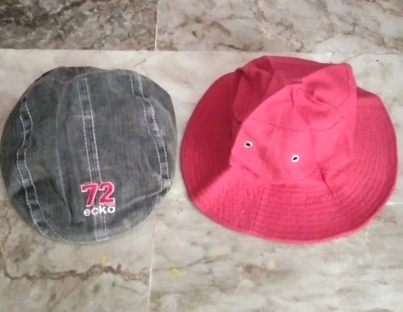 combo 2 cotton caps & hats size S