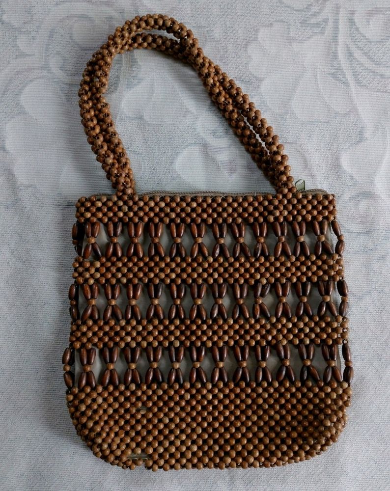 Beaded Brown Bag