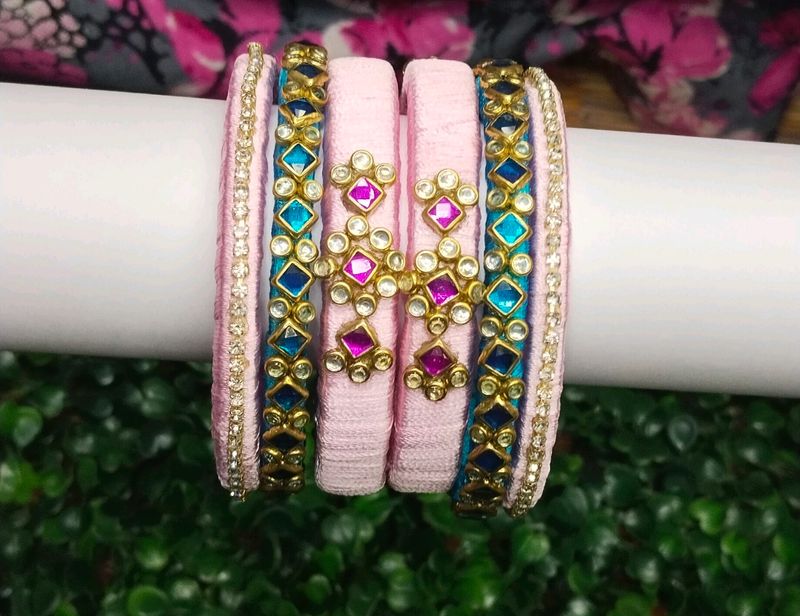 Silk Thread Bangles 🧵🦋