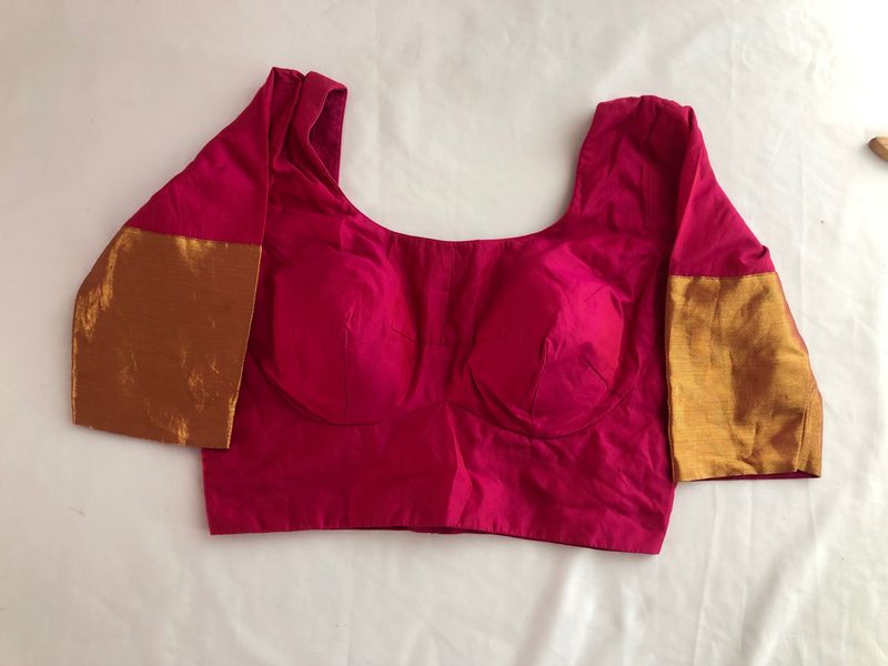 Rose Pink Back Open Blouse(Women’s)