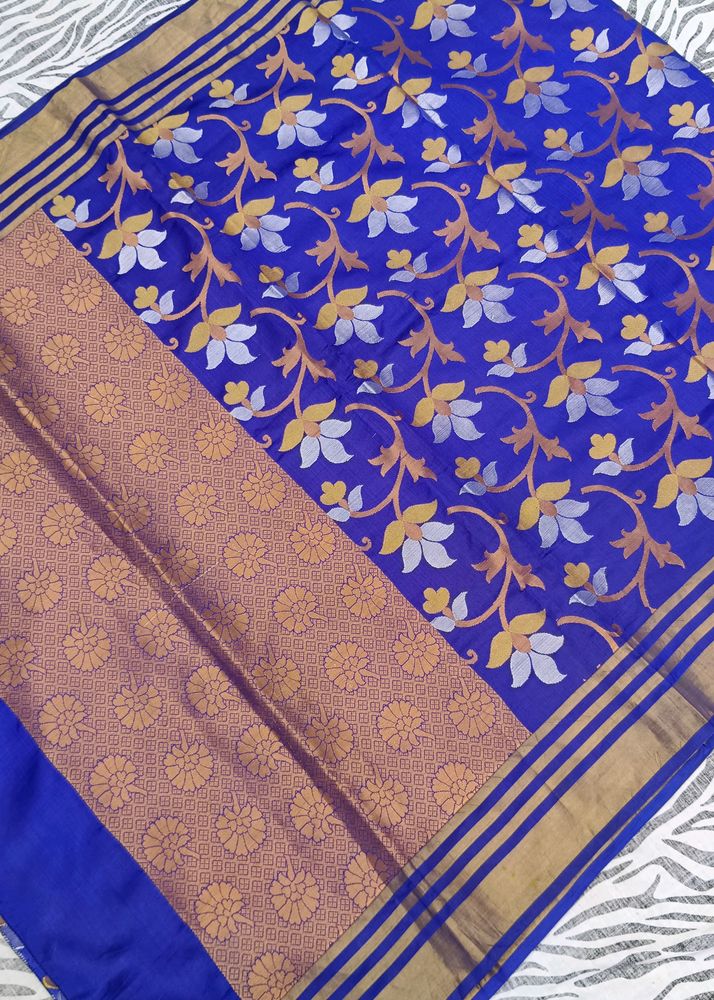 blue colour saree