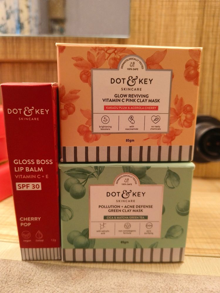 Dot & Key Face Mask Nd Lip Balm Combo