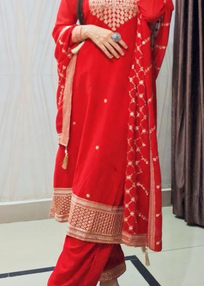 Red Salwar Suit