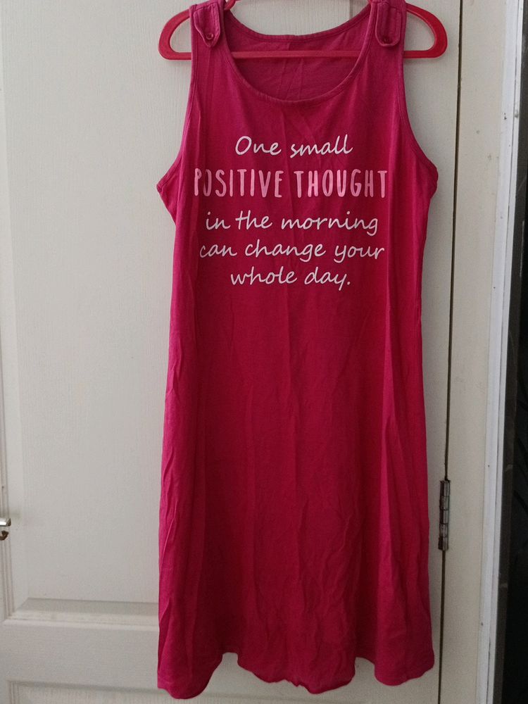 Cute Pink Sleeveless Frock