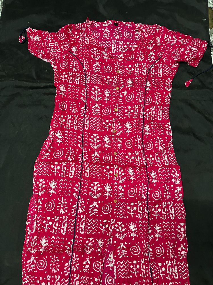 New Printed Women Kurti Plazo Set