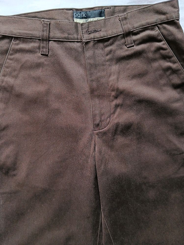 Parx Brown Pant / Trouser - 28 Inch