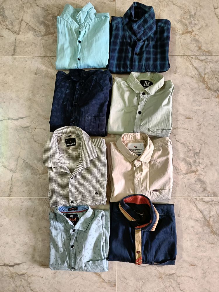 Pack Of 8 Men Shirts