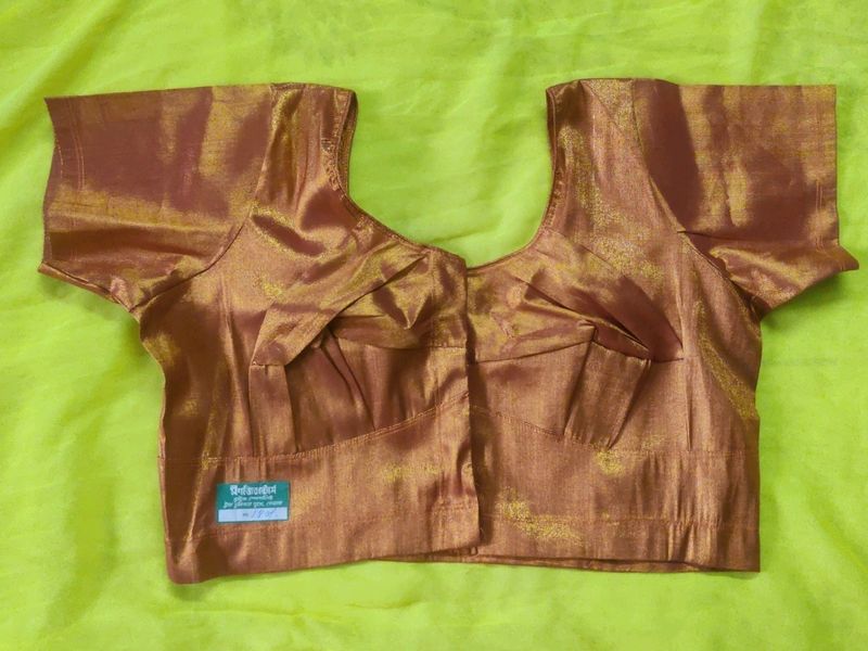 New Copper Colour Festive Stitched Blouse