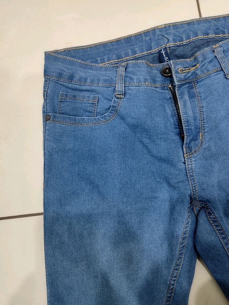 Blue Mid rise Denim Jeans