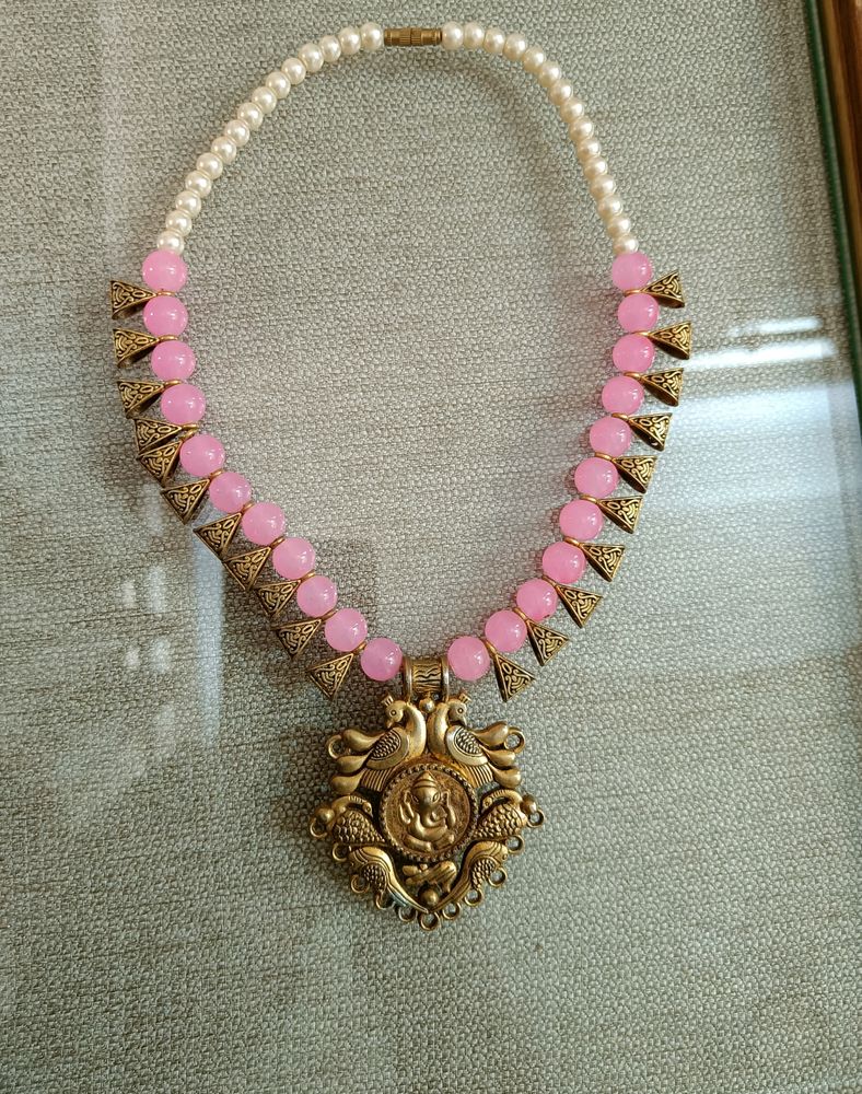 God Ganesh And Peacock 🦚 Necklace