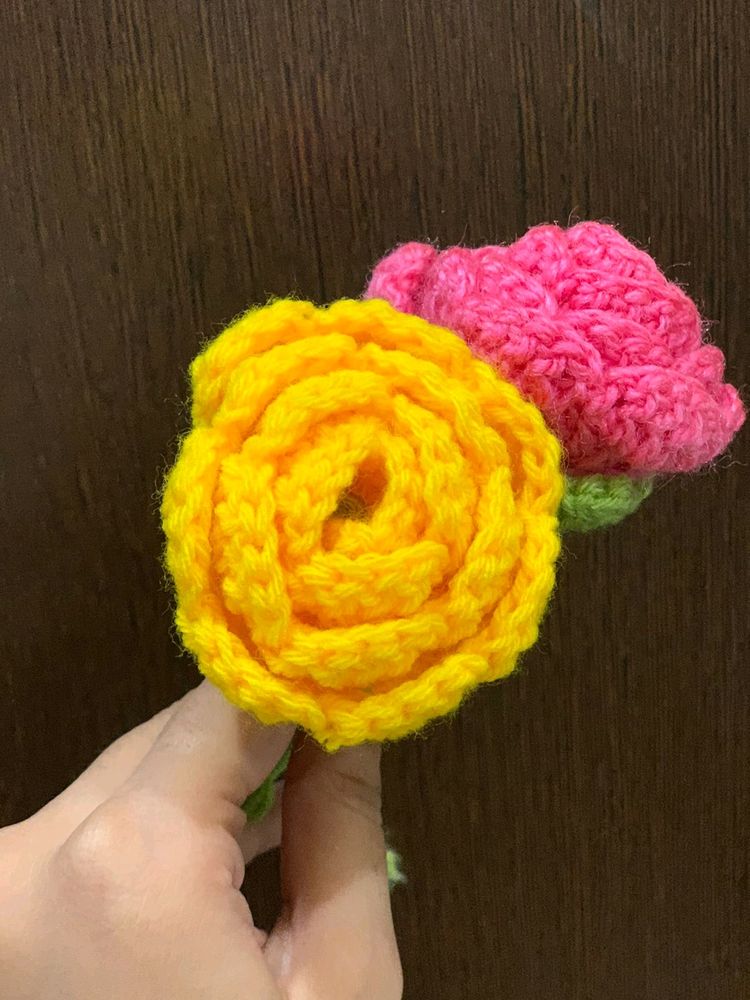 Crochet Roses 1 Pc