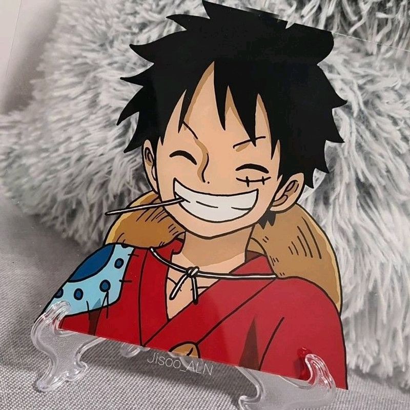 Luffy Glass Painting