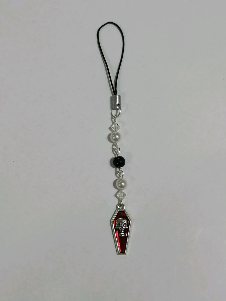 Gothic Coffin Phone Charm