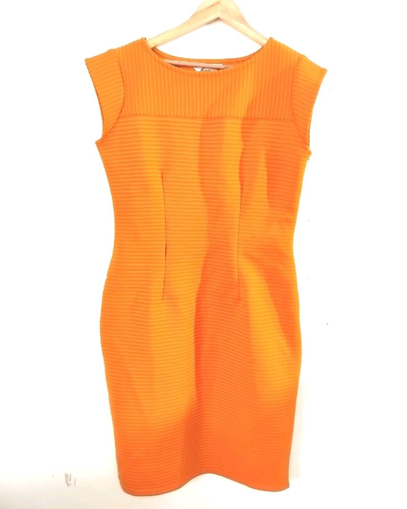 Orange Bodycon Dress