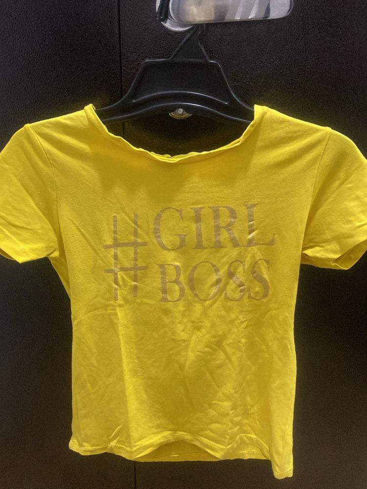 Women Yellow t-shirt