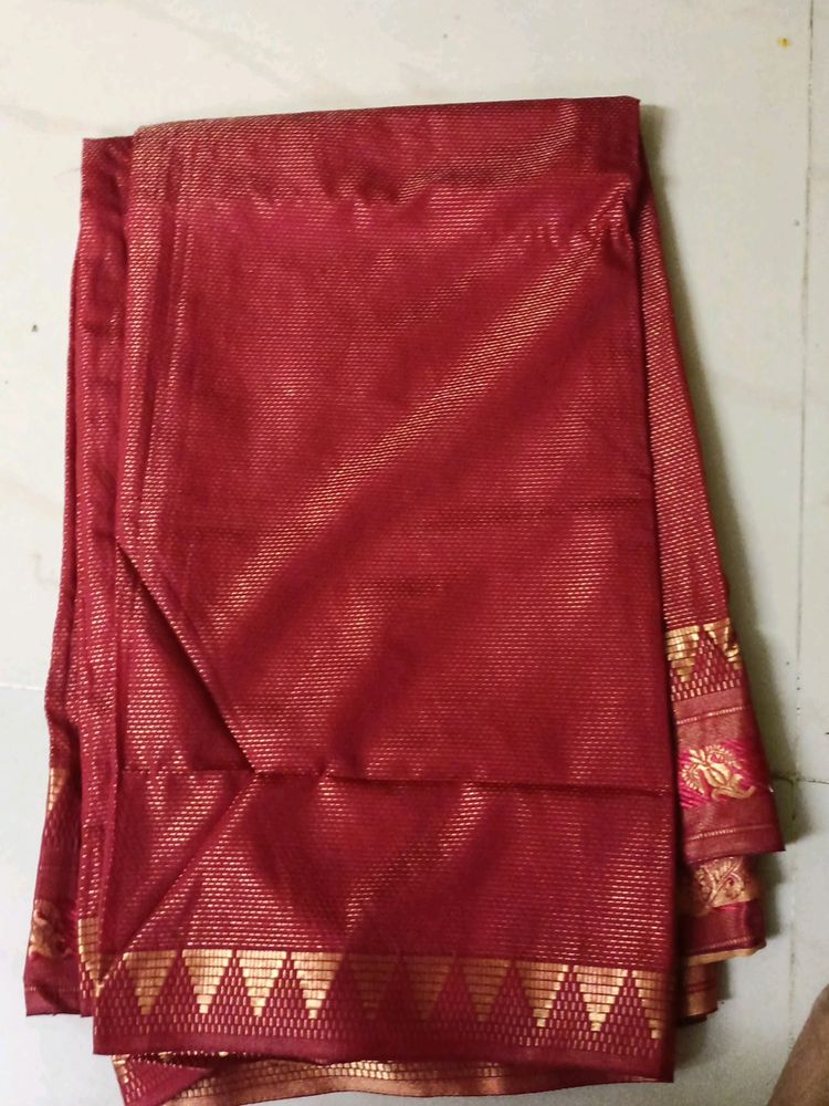 Elegant Red Saree