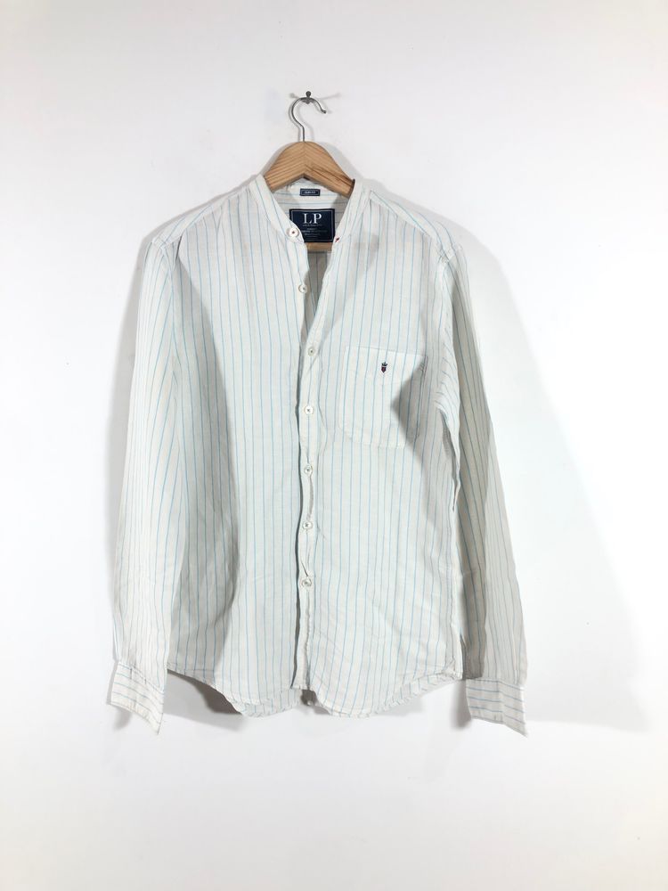 Off White & Blue Strips Shirt(Men’s)