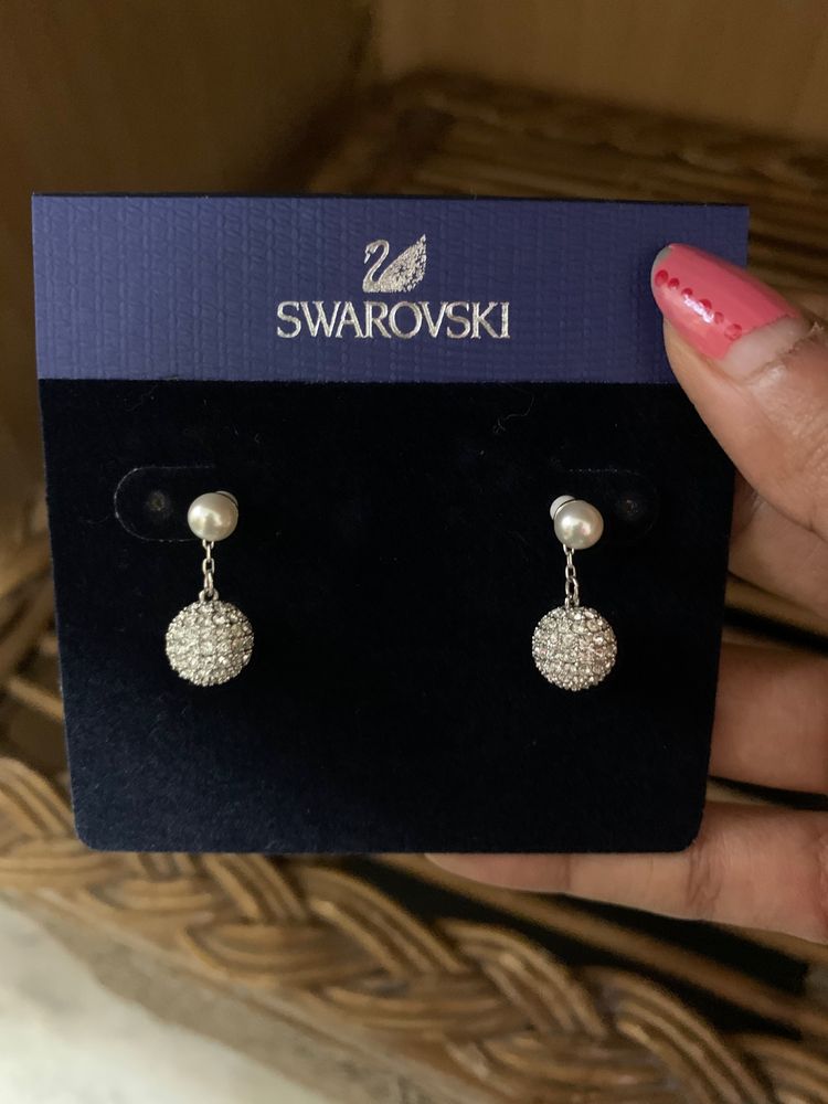 2 Way Swarovski Diamond Earrings