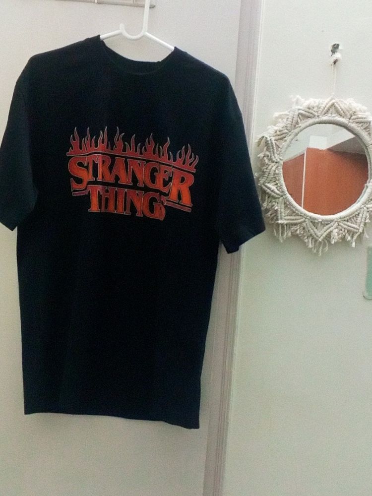 URB_N Men Oversized Stranger Things Printed Tshirt