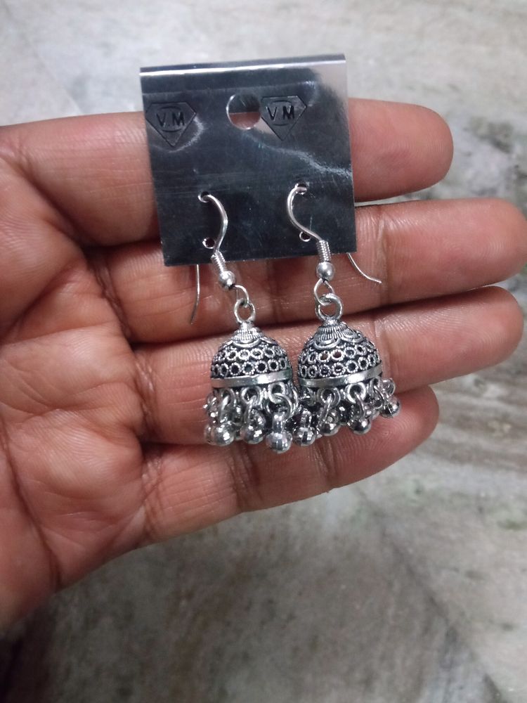 Oxidised Earring