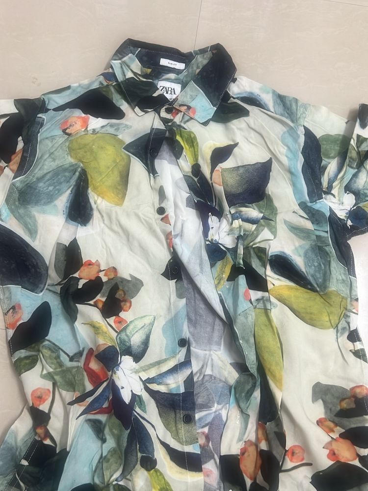 Zara Multi Color Half Hand shirt