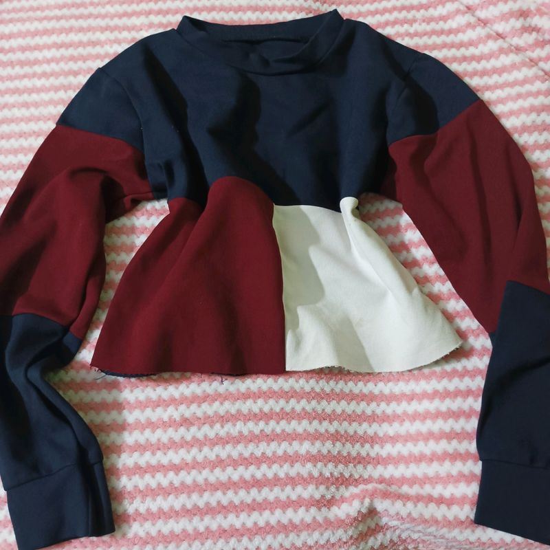 Block Sleeve Sweatshirt