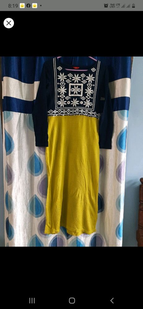 W Yellow Kurti