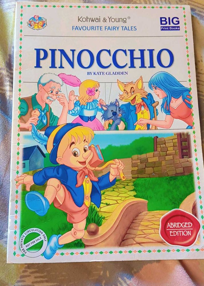 Kids Story Book Pinocchio Unused